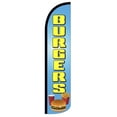 thumbnail image 1 of Burgers Windless flag Without Pole Advertisement /Business Flags | Feather Flag |, 1 of 5