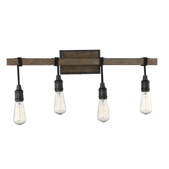 Burgess 4-Light Bathroom Vanity Light in Durango