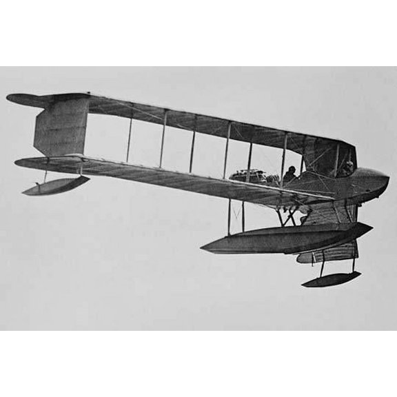 Burgess Sea Biplane of the Naval Militia on its way to Naval Air Station in Pensacola, Florida Poster Print by unknown (24 x 36)