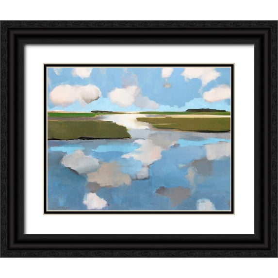 Burggraaf, Stella 14x12 Black Ornate Wood Framed with Double Matting Museum Art Print Titled - A Dutch Day