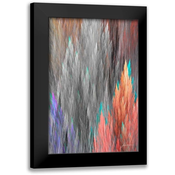 Burghardt, James 11x14 Black Modern Framed Museum Art Print Titled - Brush Panels II