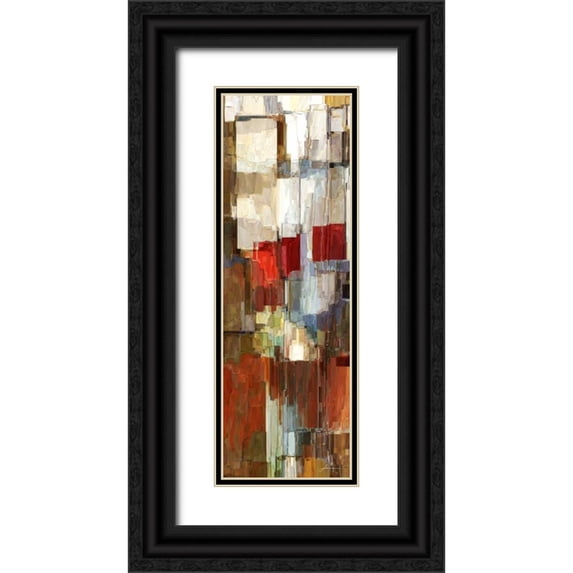Burghardt, James 11x24 Black Ornate Wood Framed with Double Matting Museum Art Print Titled - Rock IV
