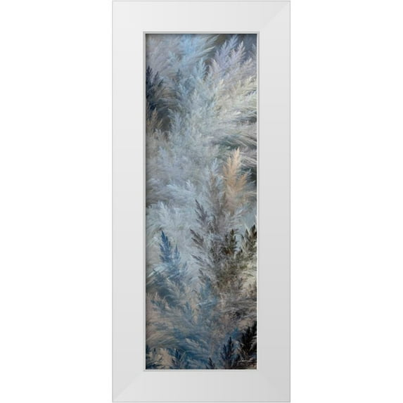 Burghardt, James 11x24 White Modern Wood Framed Museum Art Print Titled - 2-Up Pampas Panels II