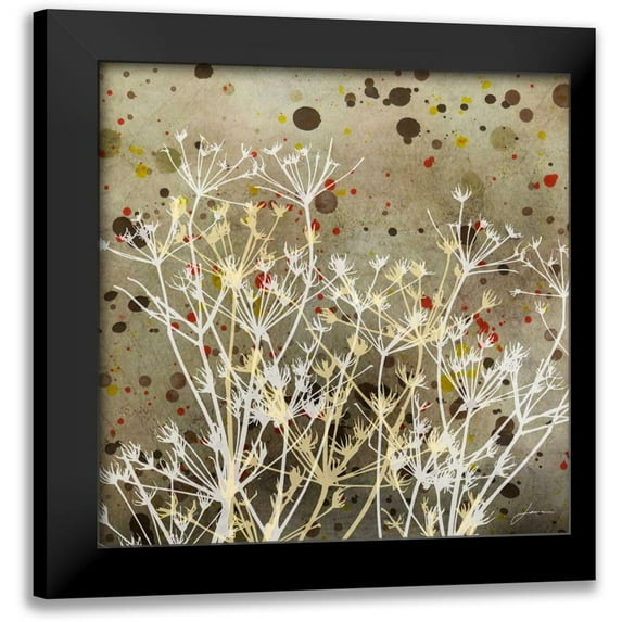 Burghardt, James 12x12 Black Modern Framed Museum Art Print Titled - Weeds I