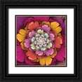 thumbnail image 1 of Burghardt, James 12x12 Black Ornate Wood Framed with Double Matting Museum Art Print Titled - Fractal Blooms II, 1 of 4