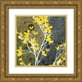 thumbnail image 1 of Burghardt, James 12x12 Gold Ornate Wood Framed with Double Matting Museum Art Print Titled - Moon Flowers II, 1 of 4