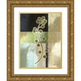 thumbnail image 1 of Burghardt, James 12x14 Gold Ornate Wood Framed with Double Matting Museum Art Print Titled - Brushed Metro Stems IV, 1 of 4
