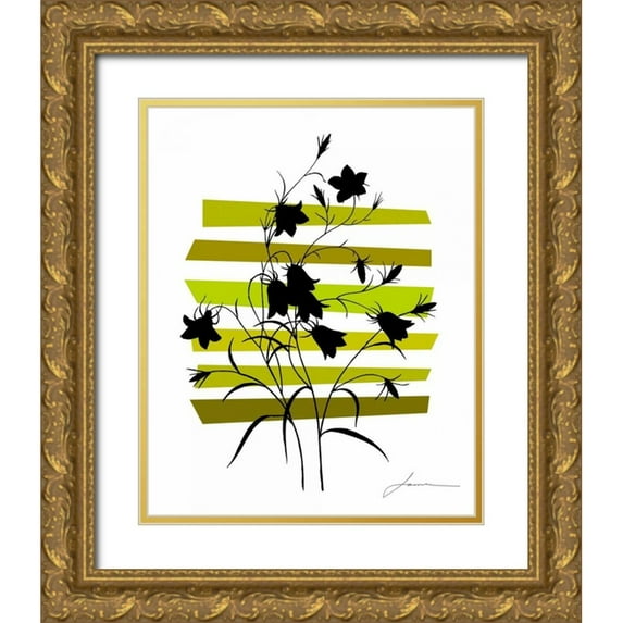 Burghardt, James 12x14 Gold Ornate Wood Framed with Double Matting Museum Art Print Titled - Color Shade VI