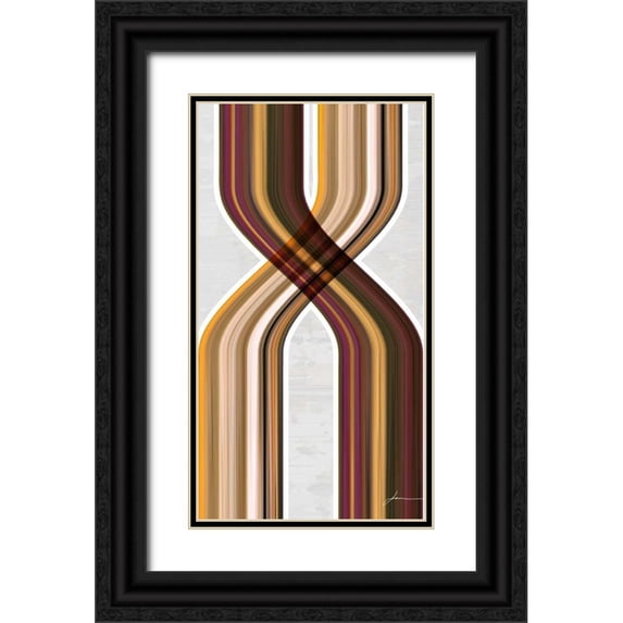 Burghardt, James 12x18 Black Ornate Wood Framed with Double Matting Museum Art Print Titled - Modern Dance III