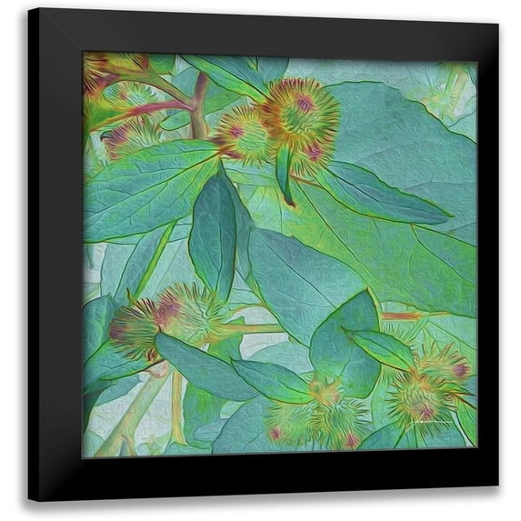 Burghardt, James 15x15 Black Modern Framed Museum Art Print Titled - Prickley Tiles I