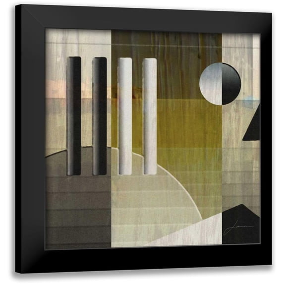 Burghardt, James 15x15 Black Modern Framed Museum Art Print Titled - Quartet Tiles II