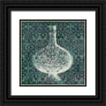 thumbnail image 1 of Burghardt, James 15x15 Black Ornate Wood Framed with Double Matting Museum Art Print Titled - Patterned Bottles IV, 1 of 4
