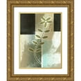 thumbnail image 1 of Burghardt, James 19x24 Gold Ornate Wood Framed with Double Matting Museum Art Print Titled - Brushed Metro Stems II, 1 of 4