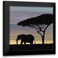 thumbnail image 1 of Burghardt, James 20x20 Black Modern Framed Museum Art Print Titled - Savanna I, 1 of 5