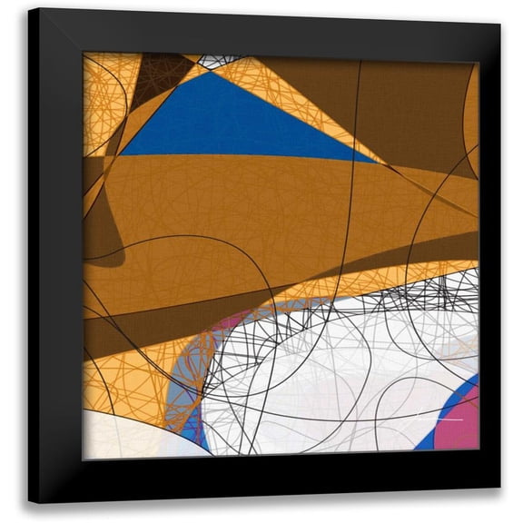 Burghardt, James 20x20 Black Modern Framed Museum Art Print Titled - Tangled I