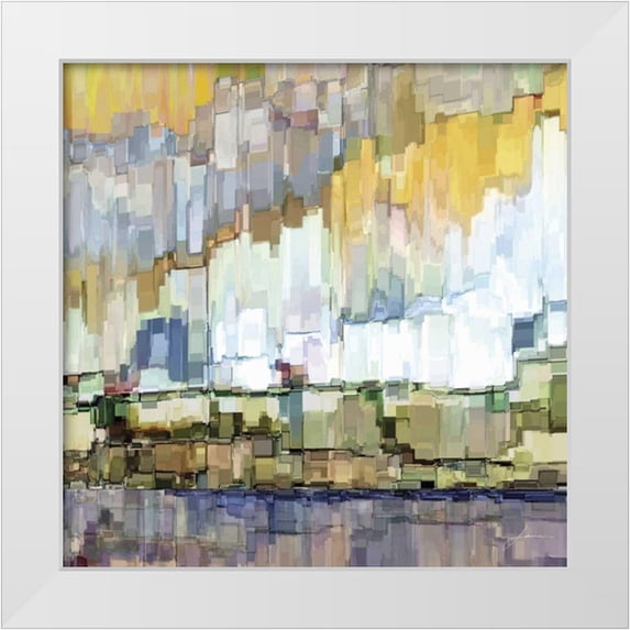 Burghardt, James 20x20 White Modern Wood Framed Museum Art Print Titled - Glacier Bay I