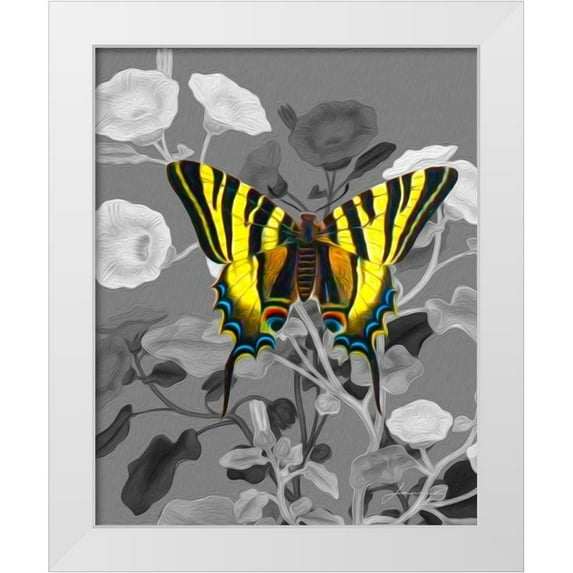 Burghardt, James 20x24 White Modern Wood Framed Museum Art Print Titled - On Display V