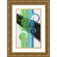 thumbnail image 1 of Burghardt, James 22x32 Gold Ornate Wood Framed with Double Matting Museum Art Print Titled - Twirl I, 1 of 4