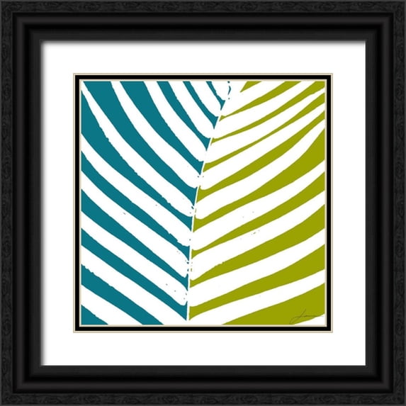 Burghardt, James 26x26 Black Ornate Wood Framed with Double Matting Museum Art Print Titled - Duo Stem II