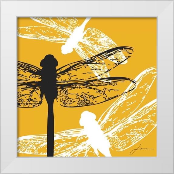 Burghardt, James 26x26 White Modern Wood Framed Museum Art Print Titled - Pop Fly I