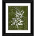 thumbnail image 1 of Burghardt, James 26x32 Black Ornate Wood Framed with Double Matting Museum Art Print Titled - Jewel Ferns III, 1 of 4