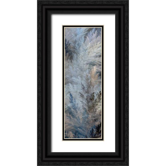Burghardt, James 7x14 Black Ornate Wood Framed with Double Matting Museum Art Print Titled - 2-Up Pampas Panels II