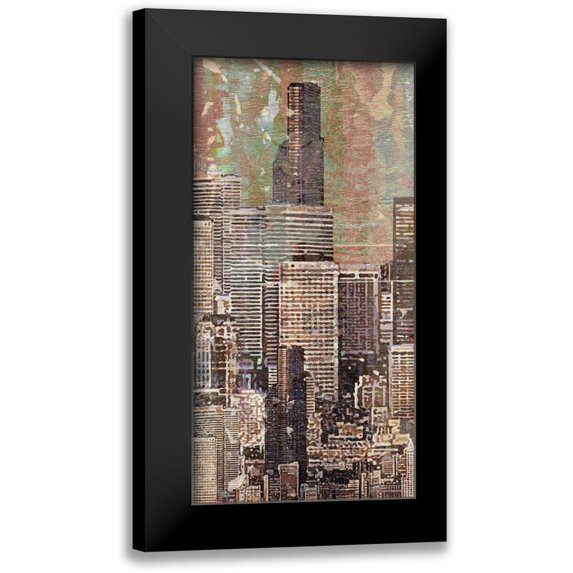 Burghardt, James 9x14 Black Modern Framed Museum Art Print Titled - Washed Skyline II