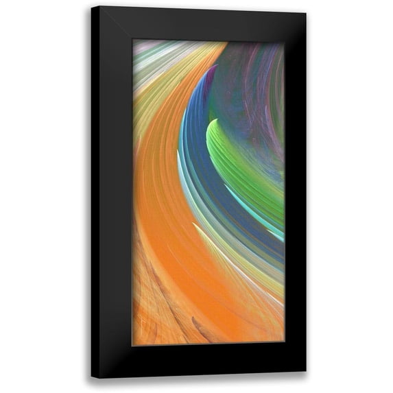 Burghardt, James 9x14 Black Modern Framed Museum Art Print Titled - Wind Waves IV