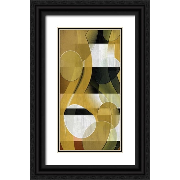 Burghardt, James 9x14 Black Ornate Wood Framed with Double Matting Museum Art Print Titled - Sea Life Panel I