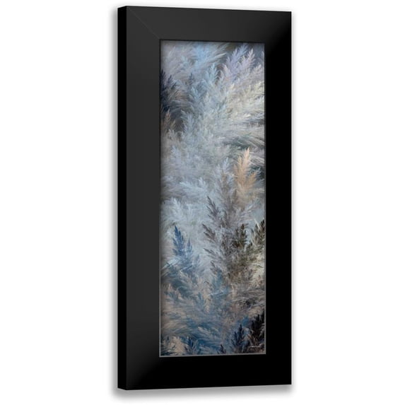 James Burghardt 9x18 Black Modern Wood Framed Wall Art Titled - 2-Up Pampas Panels II