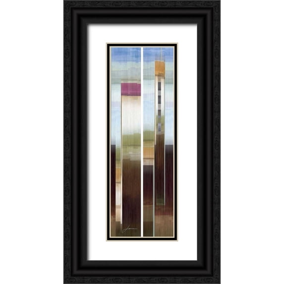Burghardt, James 9x18 Black Ornate Wood Framed with Double Matting Museum Art Print Titled - 2-Up Eastside II
