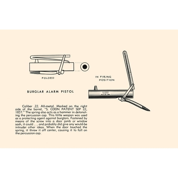 Burglar Alarm Pistol Poster Print by unknown (18 x 24)