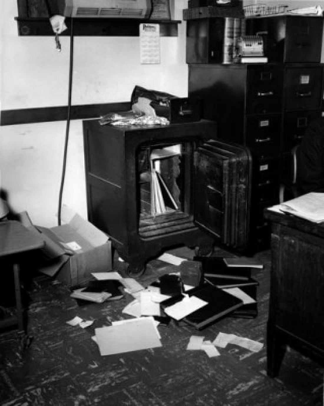 Burglarized office Canvas Art - (24 x 36)