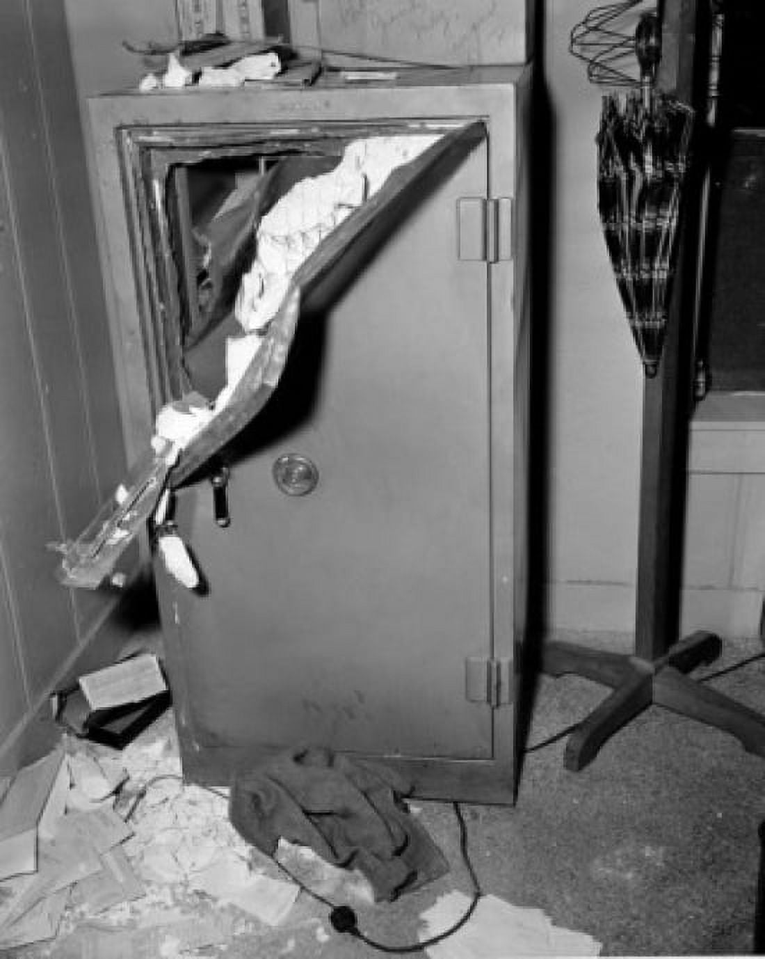 Burglarized safe Canvas Art -  (24 x 36)