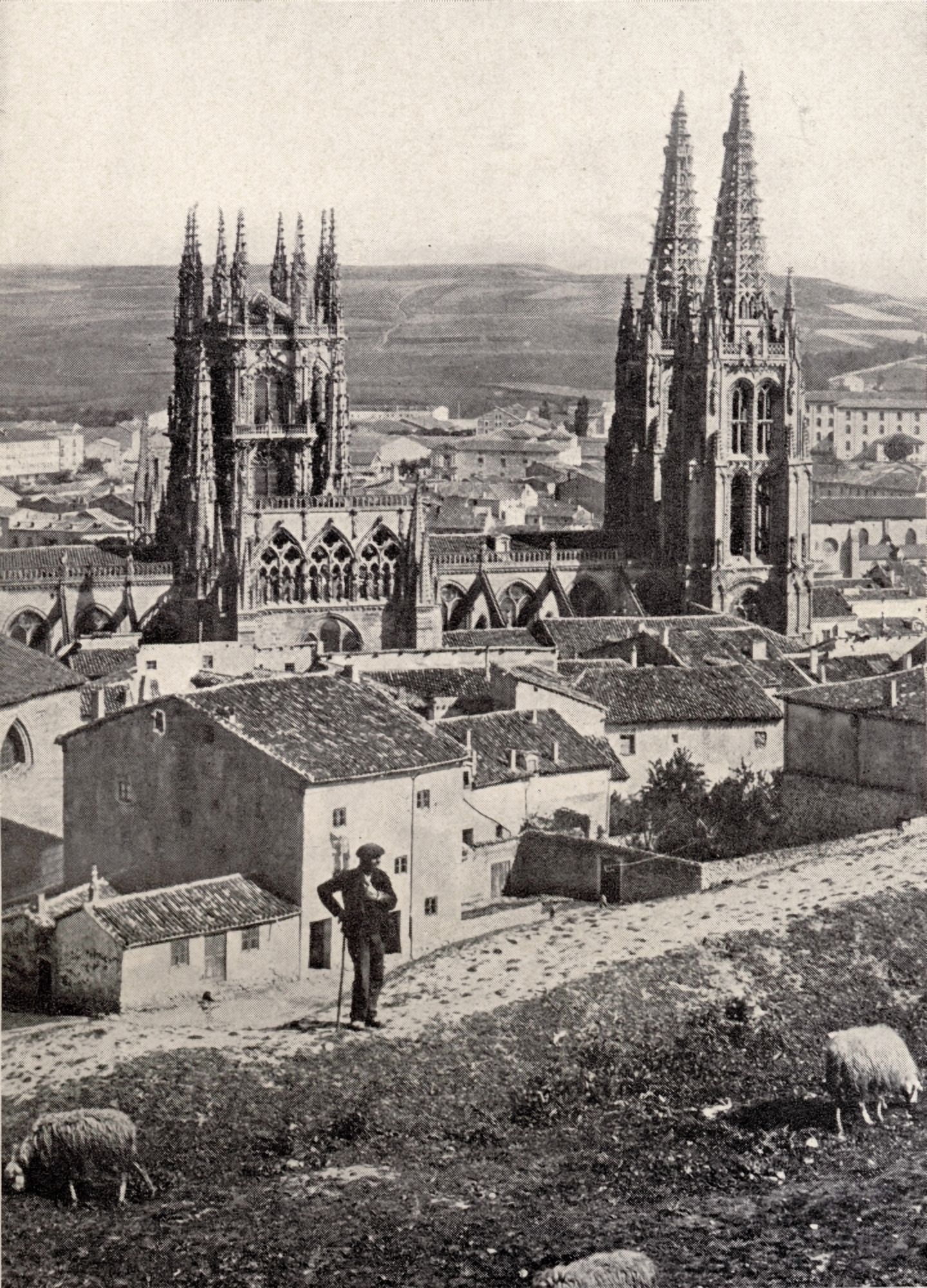 Burgos Spain The Cathedral Circa1910 Canvas Art - Ken Welsh Design Pics (26 x 36)