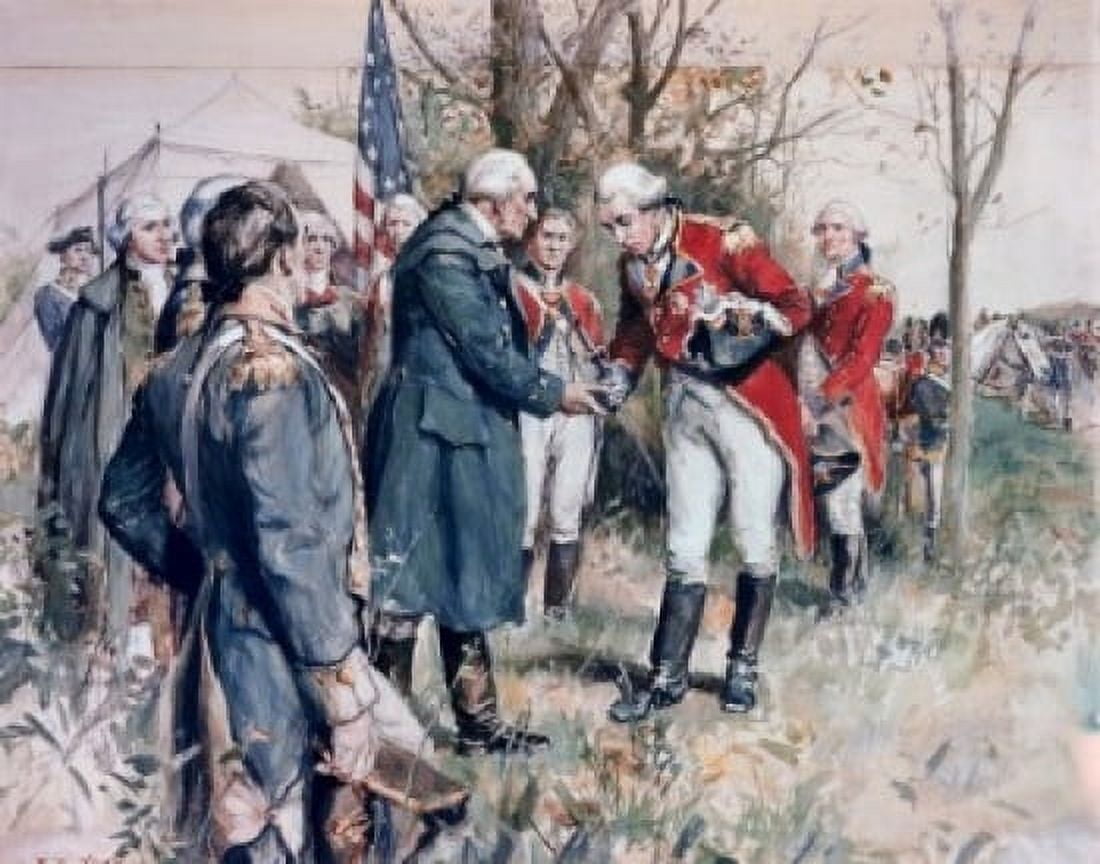Burgoynes Surrender Frederick Coffay Yohn (1875-1933American) Canvas Art - Frederick Coffay Yohn (24 x 36)