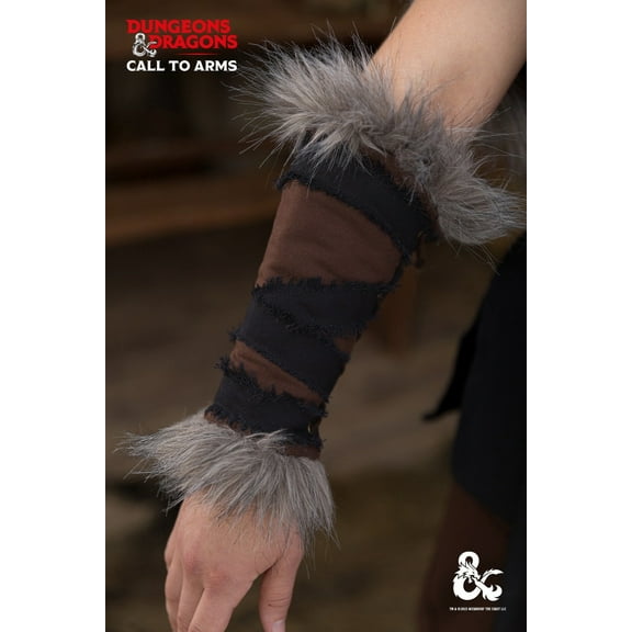 Burgschneider - Dungeons & Dragons Barbarian Bracers Brown/Black (size: XXL/XXXL )