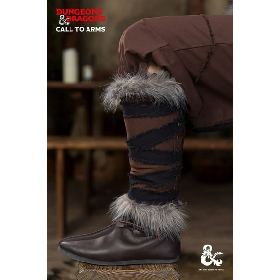 Burgschneider - Dungeons & Dragons Barbarian Greaves Brown/Black (size: S/M )