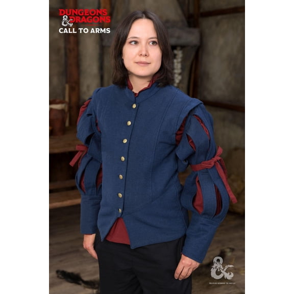 Burgschneider - Dungeons & Dragons Bard Jerkin Blue (size: M )