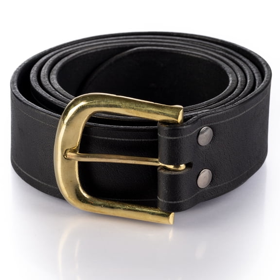 Burgschneider - Dungeons & Dragons Leather Belt Black (size: 2XL/3XL )