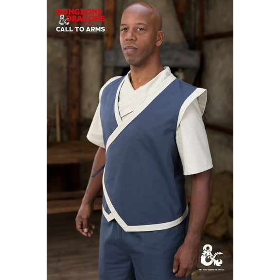 Burgschneider - Dungeons & Dragons Monk Vest Woad Blue/Natural (size: XS )