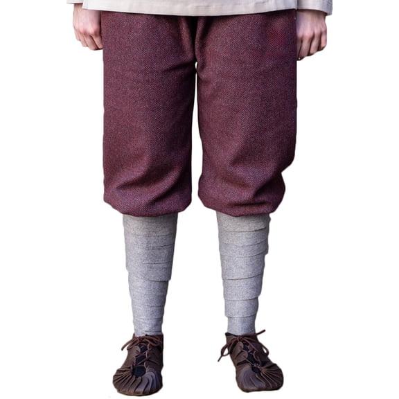 Burgschneider - Rus Pants Tilda Herringbone Burgundy/Grey (size: S )
