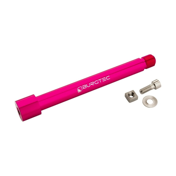 Burgtec Fox Fork 2021+ Axle, 15x110mm, Toxic Barbie Pink