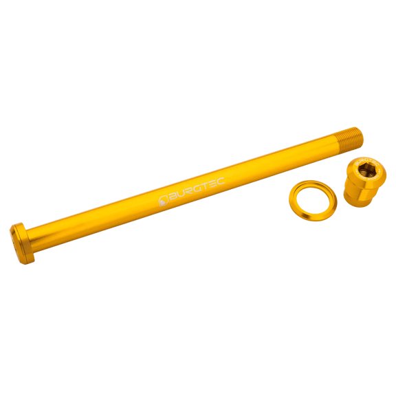 Burgtec Pivot 185.3mm UDH Rear Axle, Burgtec Bullion Gold NLS