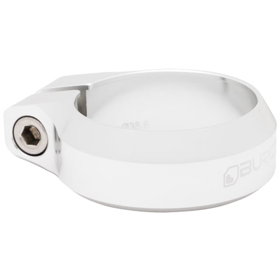 Burgtec Seat Clamp, 38.6mm, Rhodium Silver