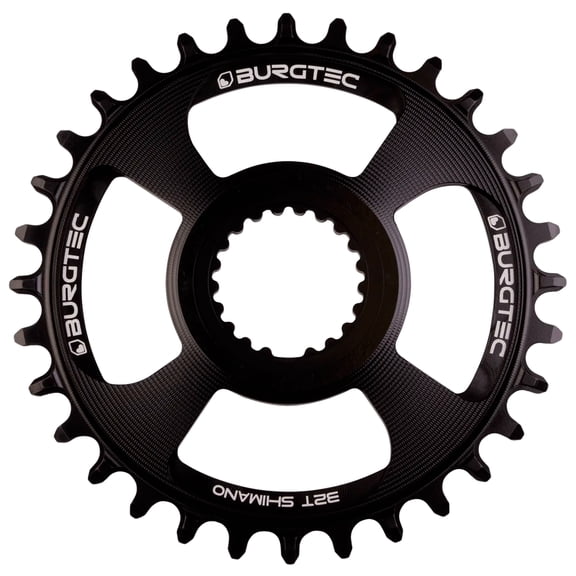 Burgtec Shimano Direct Mount Thick Thin Chainring, 34T, Blk