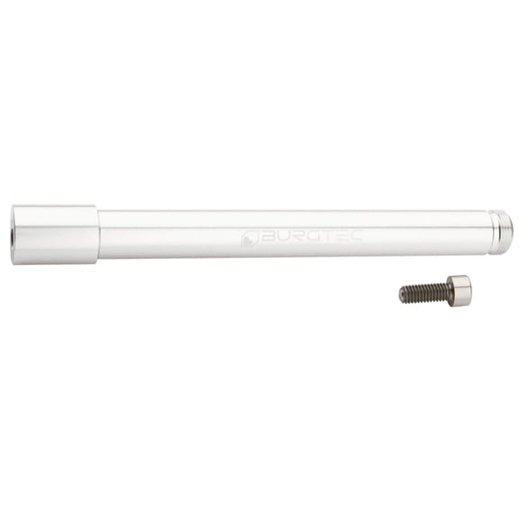 Burgtec hlins Boost Fork Axle, Rhodium Silver