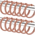 thumbnail image 1 of Burgundy 12 Piece Premium Plastic Shower Curtain Hooks Rings Round 2.25" Inches, 1 of 3
