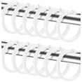 thumbnail image 1 of Burgundy 12 Piece Premium Plastic Shower Curtain Hooks Rings Round 2.25" Inches, 1 of 3