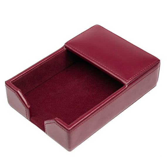 Burgundy Blue Bonded Leather 4" x 6" Memo Holder